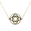 Sterling Silver Gold Overlay Base Chakra Choker (aka. Root Chakra) | Gemstone Jewelry > Necklaces | Wiccan Center