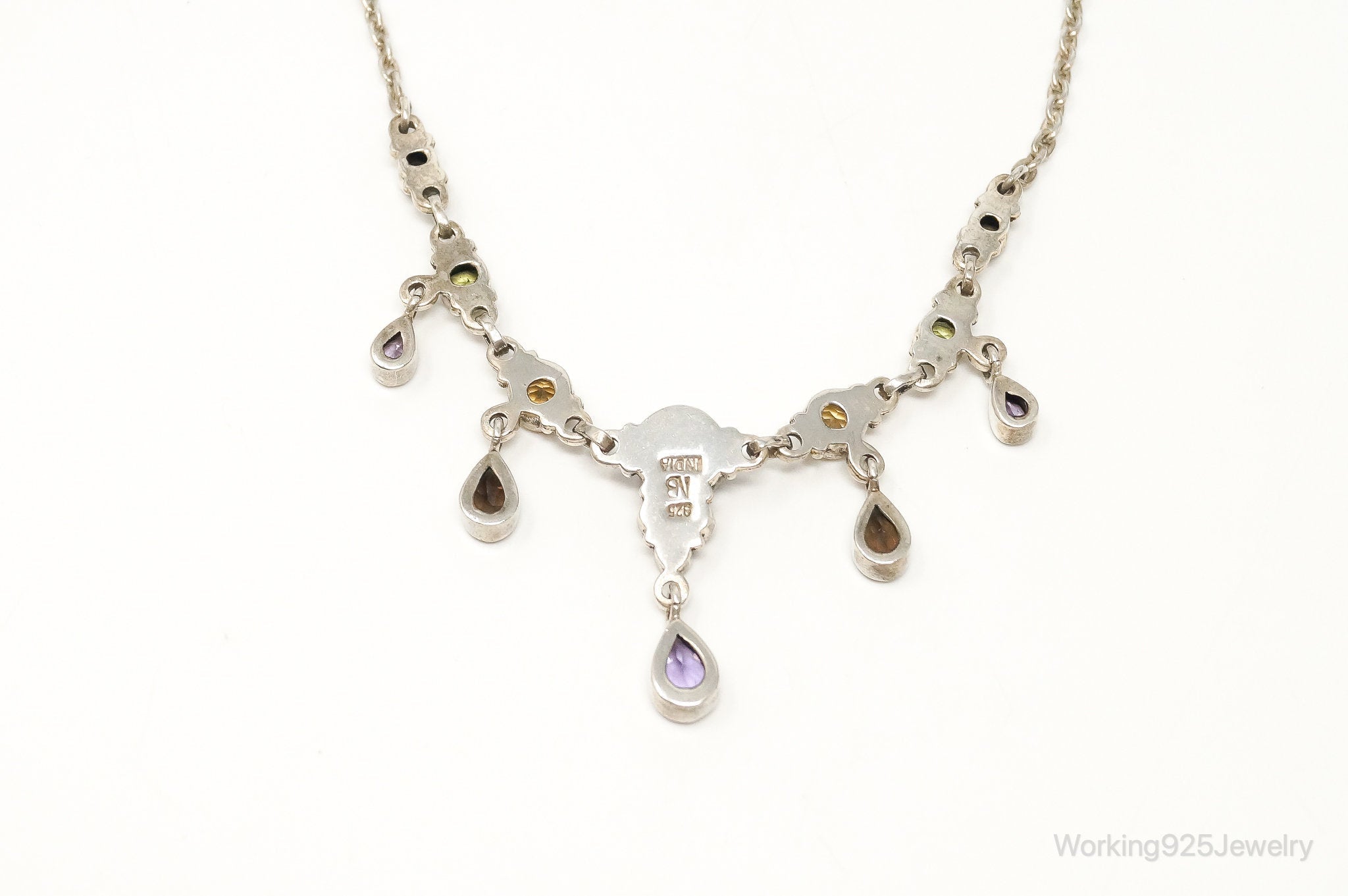 Vintage Designer Nicky Butler Multi Gem Sterling Silver Necklace | Jewelry > Necklaces > Pendants | Wiccan Center