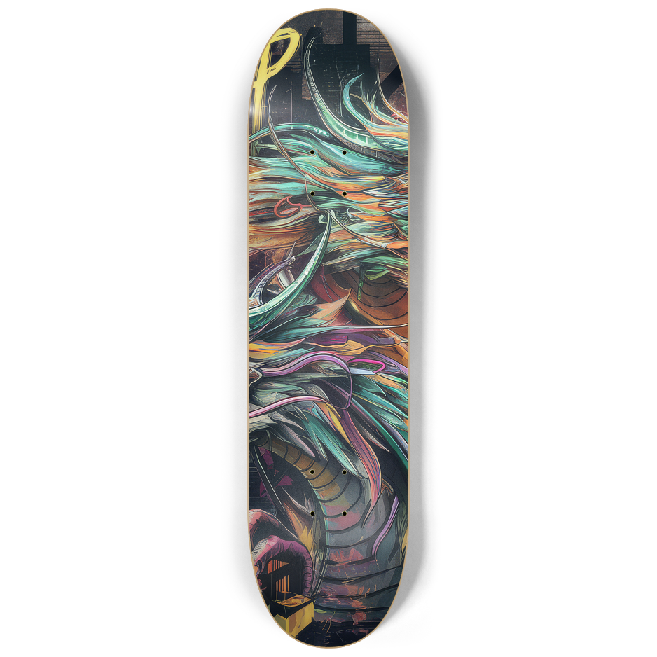 3 Skateboard Series Art - Hip Hop Dragon | Skateboard | Wiccan Center