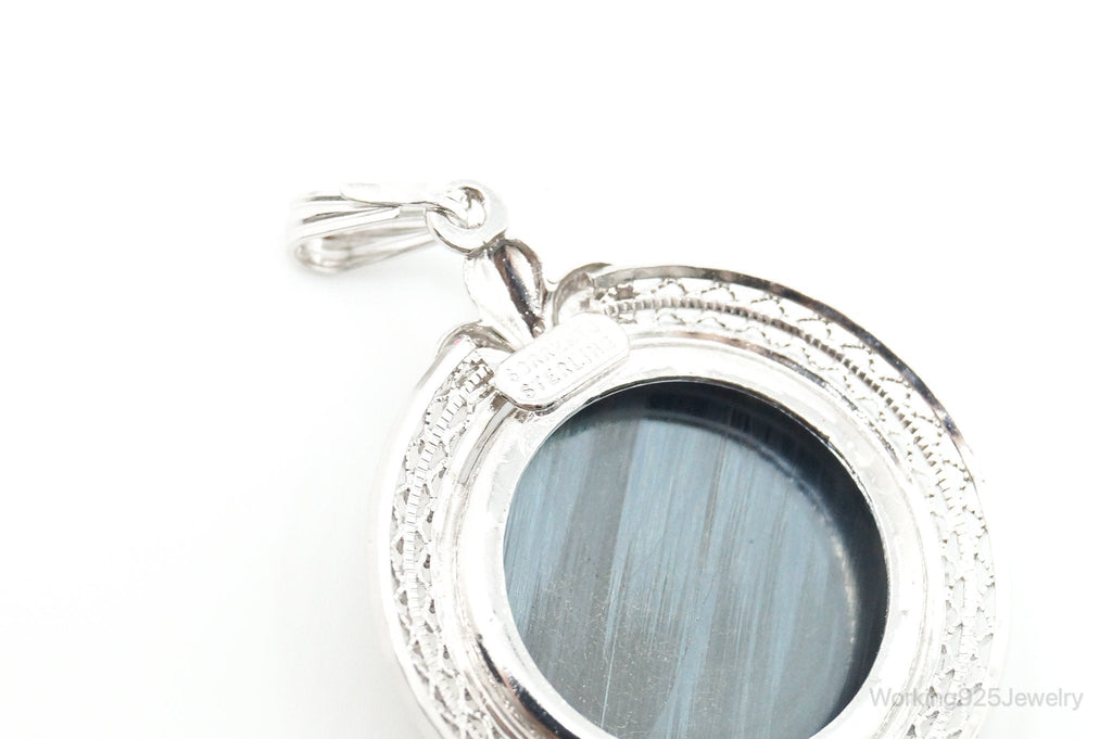 Vintage Designer Sorrento Hematite Sterling Silver Pendant | Jewelry > Necklaces > Pendants | Wiccan Center