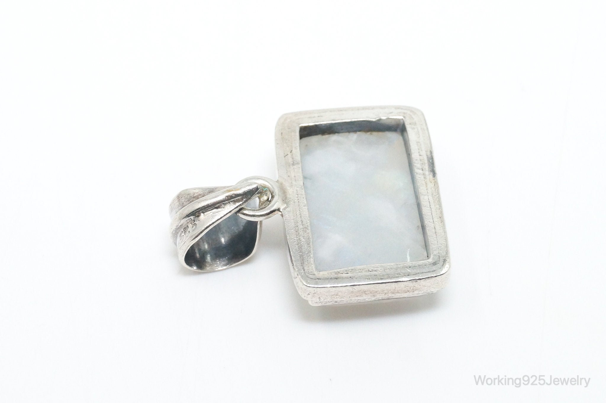 Vintage Large Moonstone Sterling Silver Necklace Pendant | Jewelry > Necklaces > Pendants | Wiccan Center
