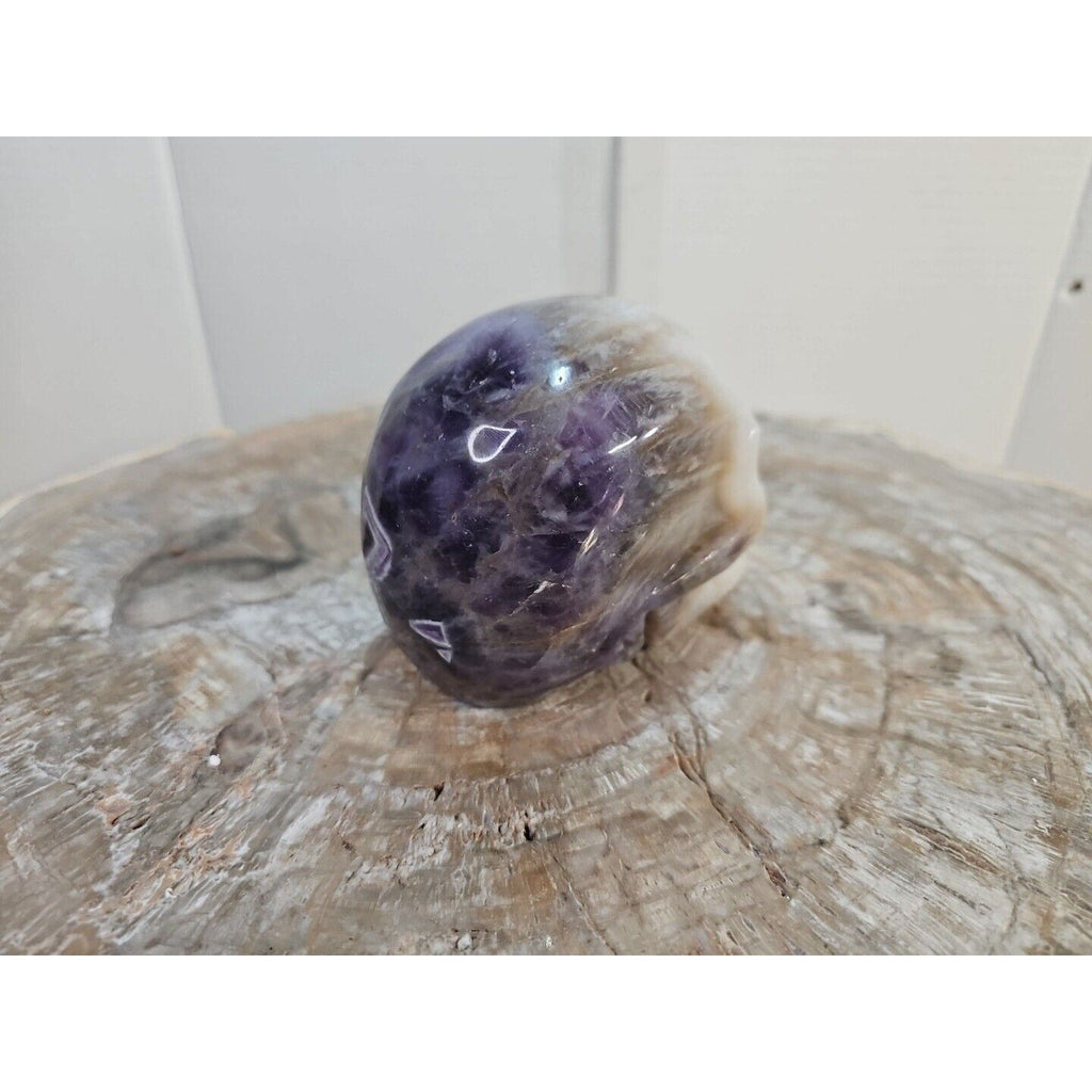 2.2 lb Natural Amethyst Hand-Carved Crystal Skull — Spiritual Collector Piece | CrystalCloud Company