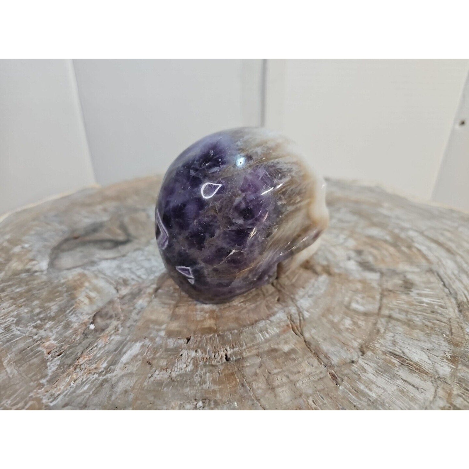 2.2 lb Natural Amethyst Hand-Carved Crystal Skull — Spiritual Collector Piece | CrystalCloud Company