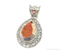 SAJEN Large Druzy Quartz Mystic Topaz Sterling Silver Necklace Pendant | Jewelry > Necklaces > Pendants | Wiccan Center