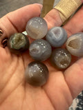 Agate Geode Pocket Sphere | Tumbled Stones | Wiccan Center