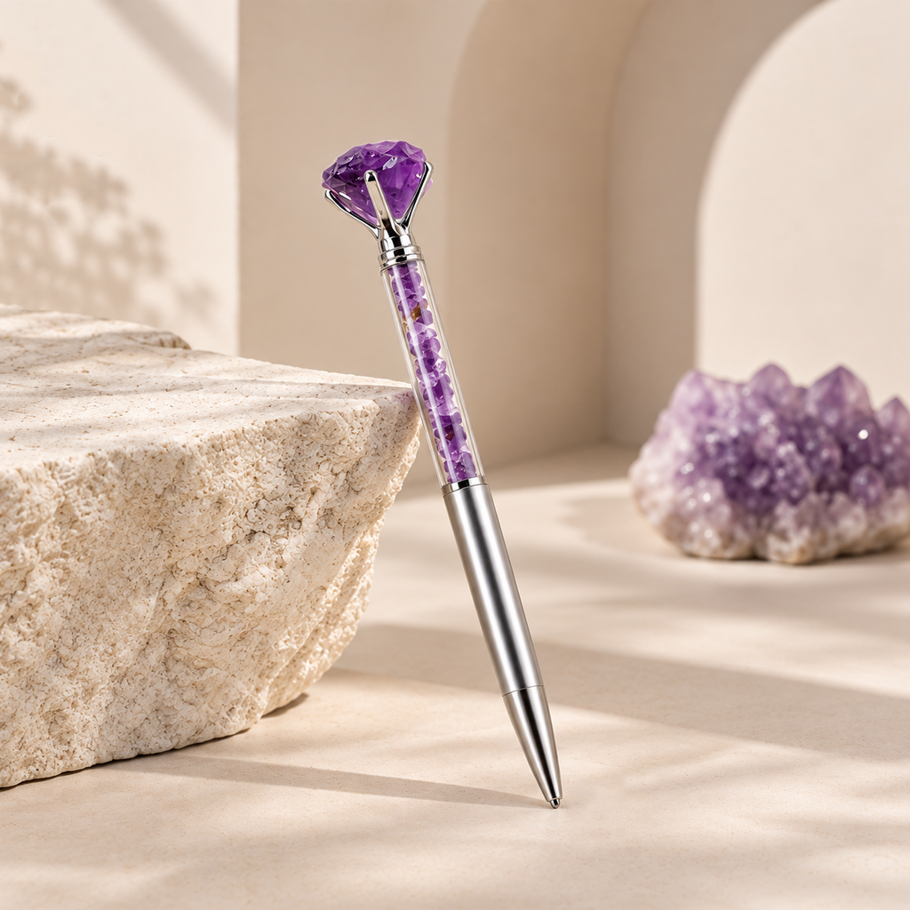 Natural Crystal Pens | Crystal Pen | Wiccan Center