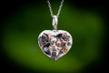 Mom and Daughter Always in My Heart Cremation Necklace