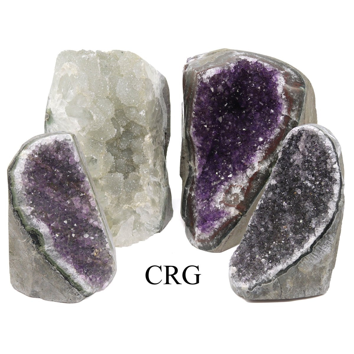 Amethyst Druzy W/ Cut Base And Polished Edges - Mixed Sizes (5 Kilo Lot)
