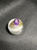 Amethyst Ring Size 10 - "Golden Queen" | Rings | Wiccan Center