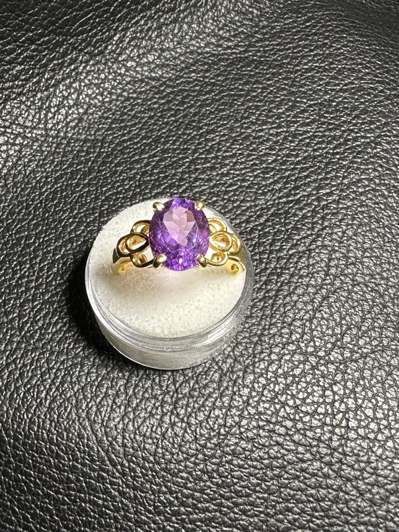 Amethyst Ring Size 10 - "Golden Queen" | Rings | Wiccan Center