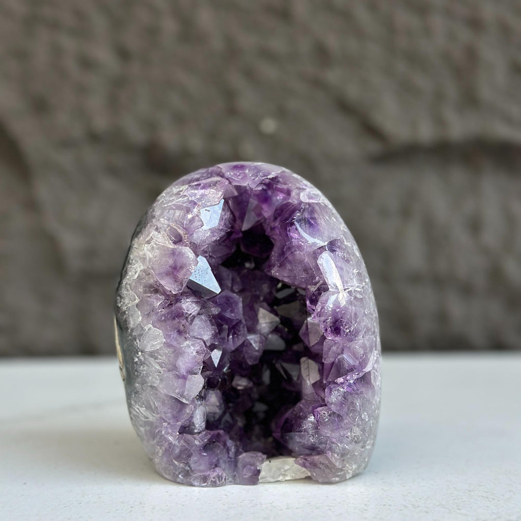 Oval Amethyst and Agate and Quartz Crystal Egg | Rocks & Fossils | Wiccan Center