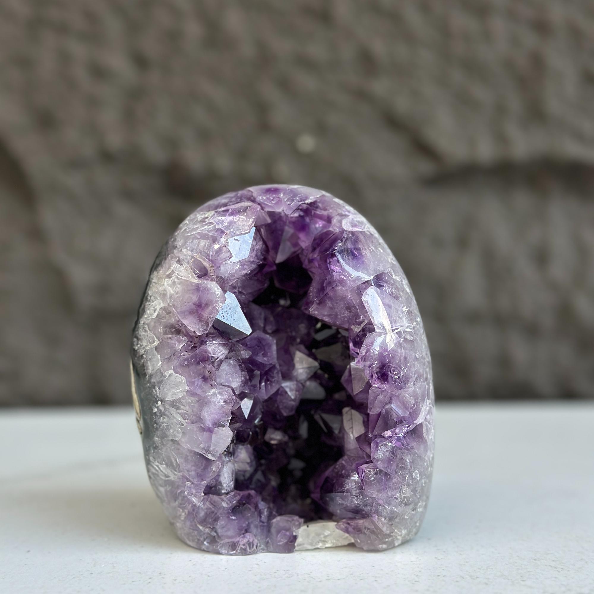 Oval Amethyst and Agate and Quartz Crystal Egg | Rocks & Fossils | Wiccan Center