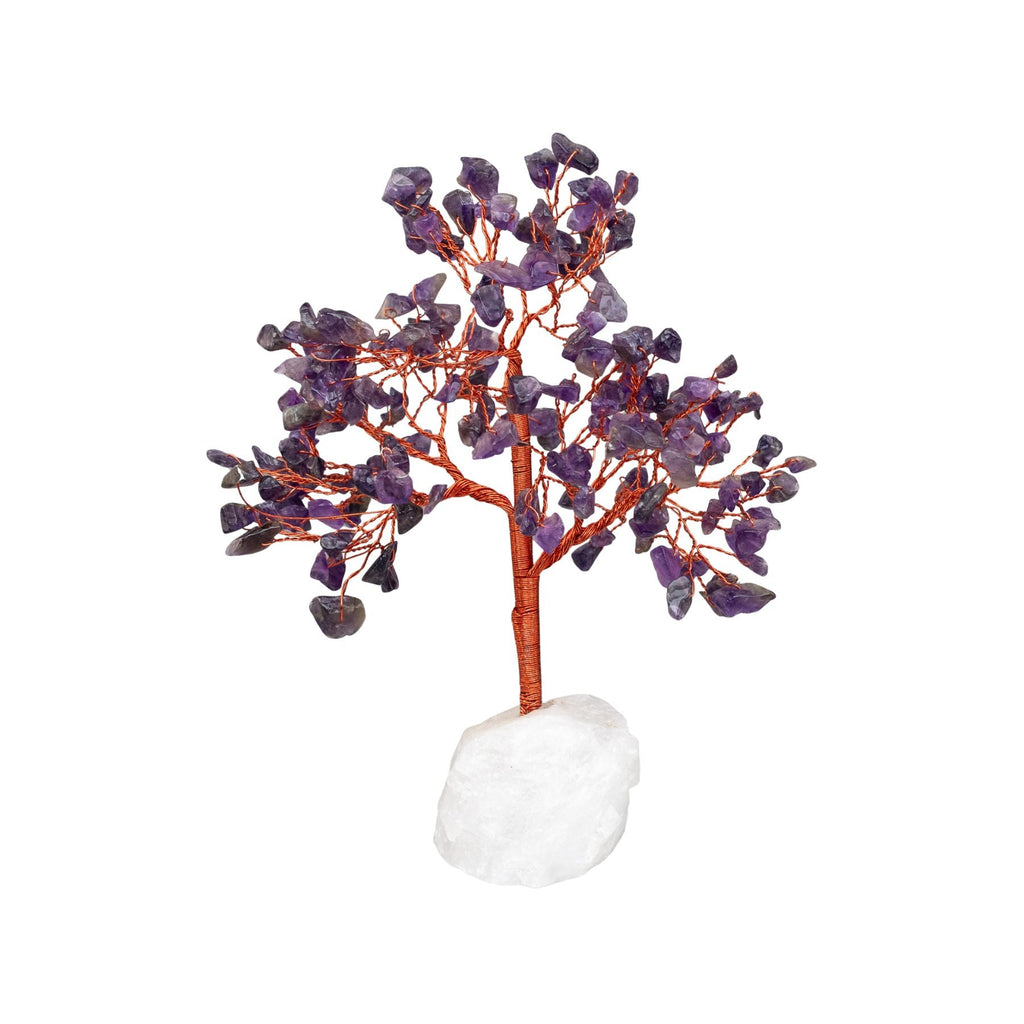 Amethyst Gemstone Tree with Crystal Base
