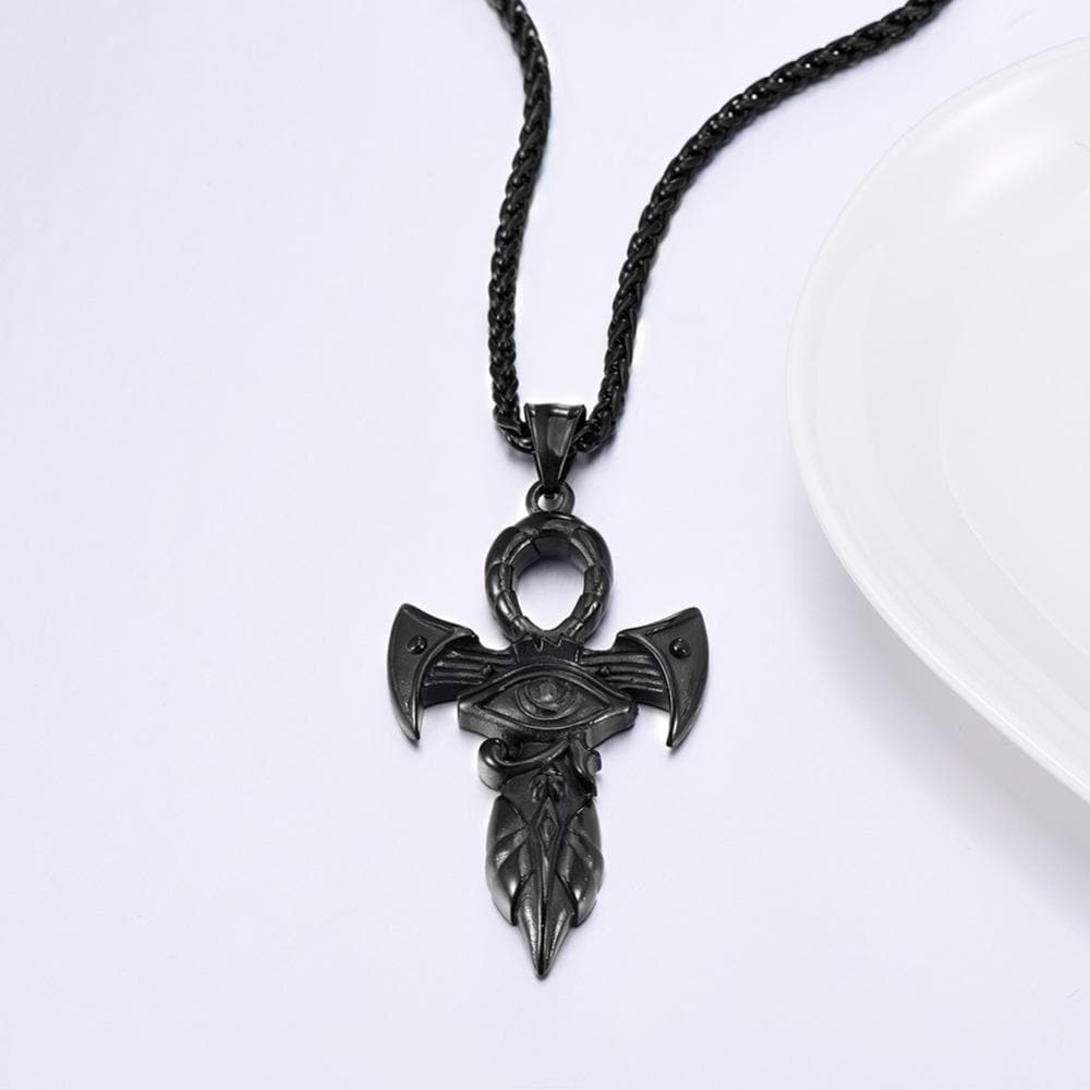 Ancient Egypt The Eye Of Horus Ankh Necklace | Pendants & Necklaces | Wiccan Center