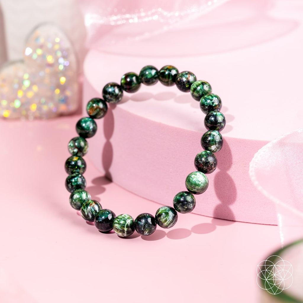 Angel Energy – Rare Seraphinite Bracelet of Transformation | Bracelet | Wiccan Center