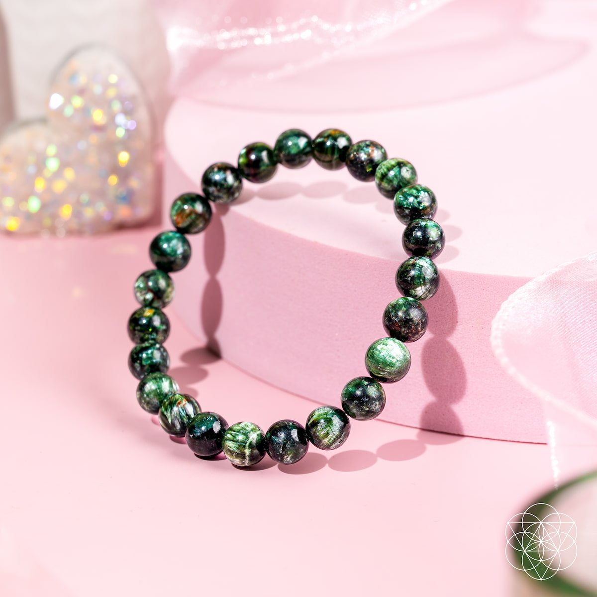 Angel Energy – Rare Seraphinite Bracelet of Transformation | Bracelet | Wiccan Center