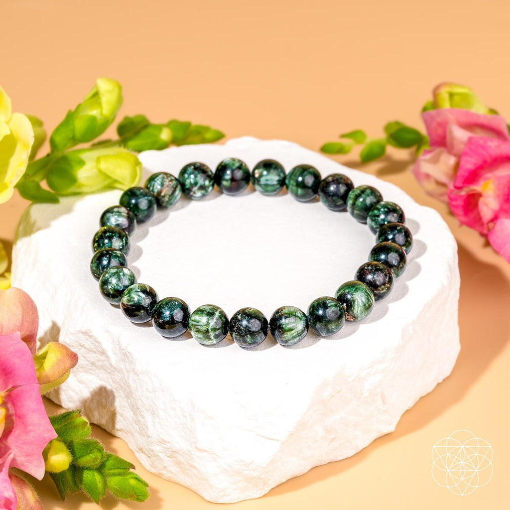 Angel Energy – Rare Seraphinite Bracelet of Transformation | Bracelet | Wiccan Center