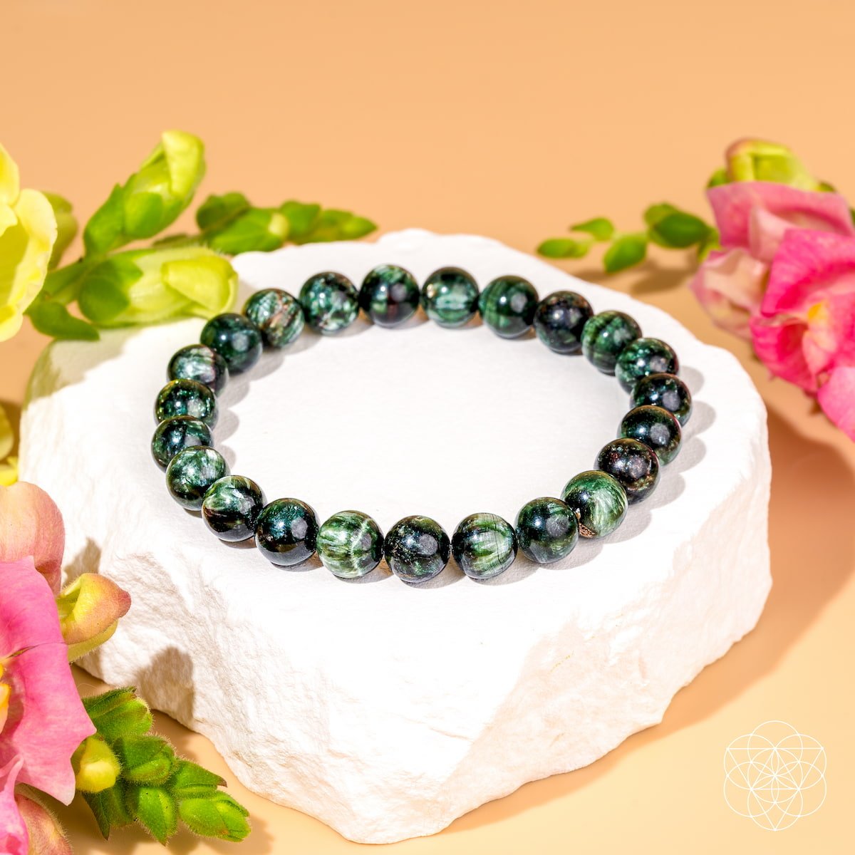 Angel Energy – Rare Seraphinite Bracelet of Transformation | Bracelet | Wiccan Center