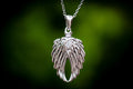 Angel Wings Forever in my Heart Cremation Pendant