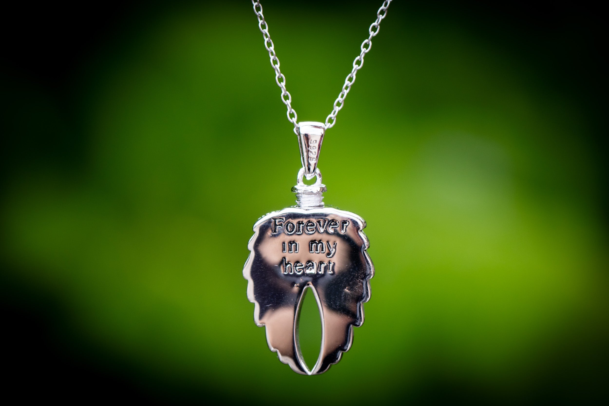 Angel Wings Forever in my Heart Cremation Pendant