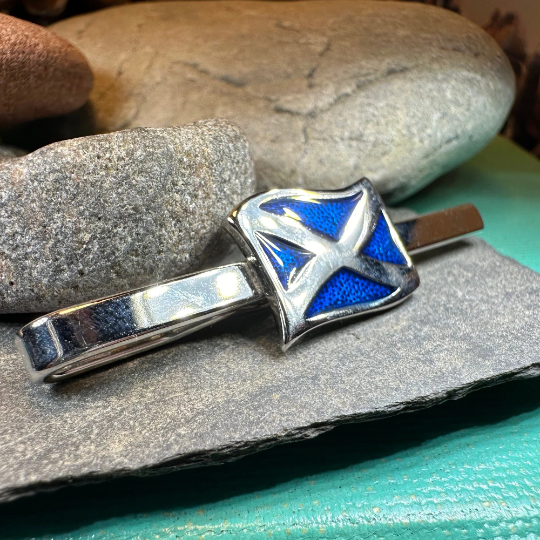 Scotland Flag Tie Bar - Handmade in Scotland | Tie Bar | Wiccan Center