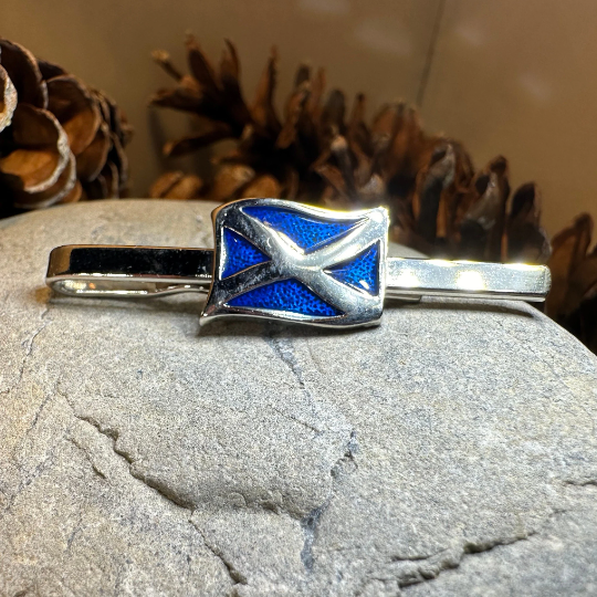 Scotland Flag Tie Bar - Handmade in Scotland | Tie Bar | Wiccan Center