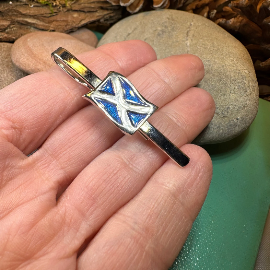 Scotland Flag Tie Bar - Handmade in Scotland | Tie Bar | Wiccan Center