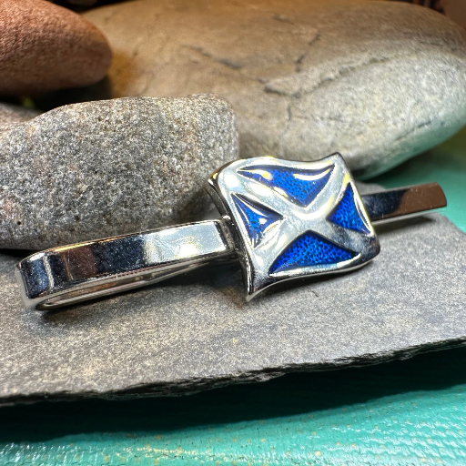 Scotland Flag Tie Bar - Handmade in Scotland | Tie Bar | Wiccan Center