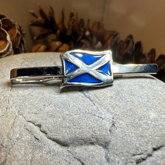 Scotland Flag Tie Bar - Handmade in Scotland | Tie Bar | Wiccan Center