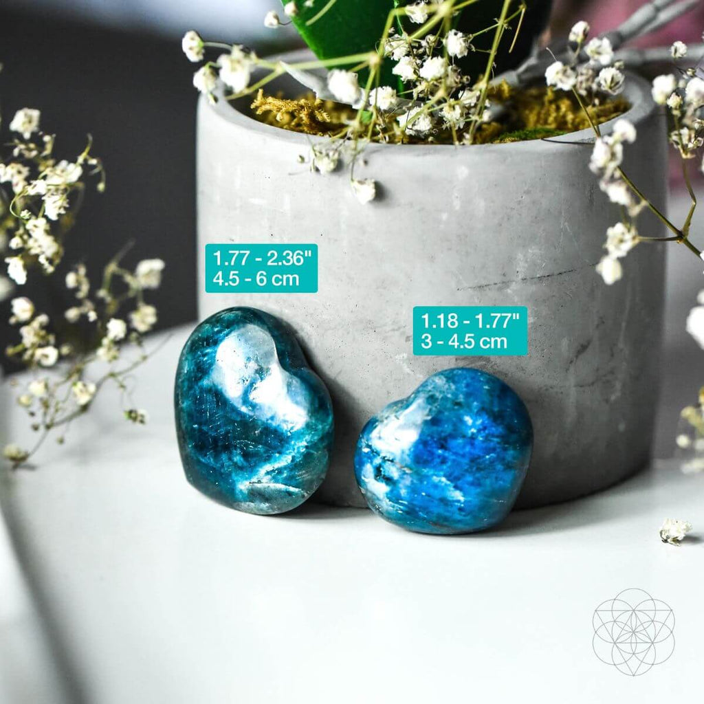Apatite Heart of Positivity | Sphere & Heart | Wiccan Center