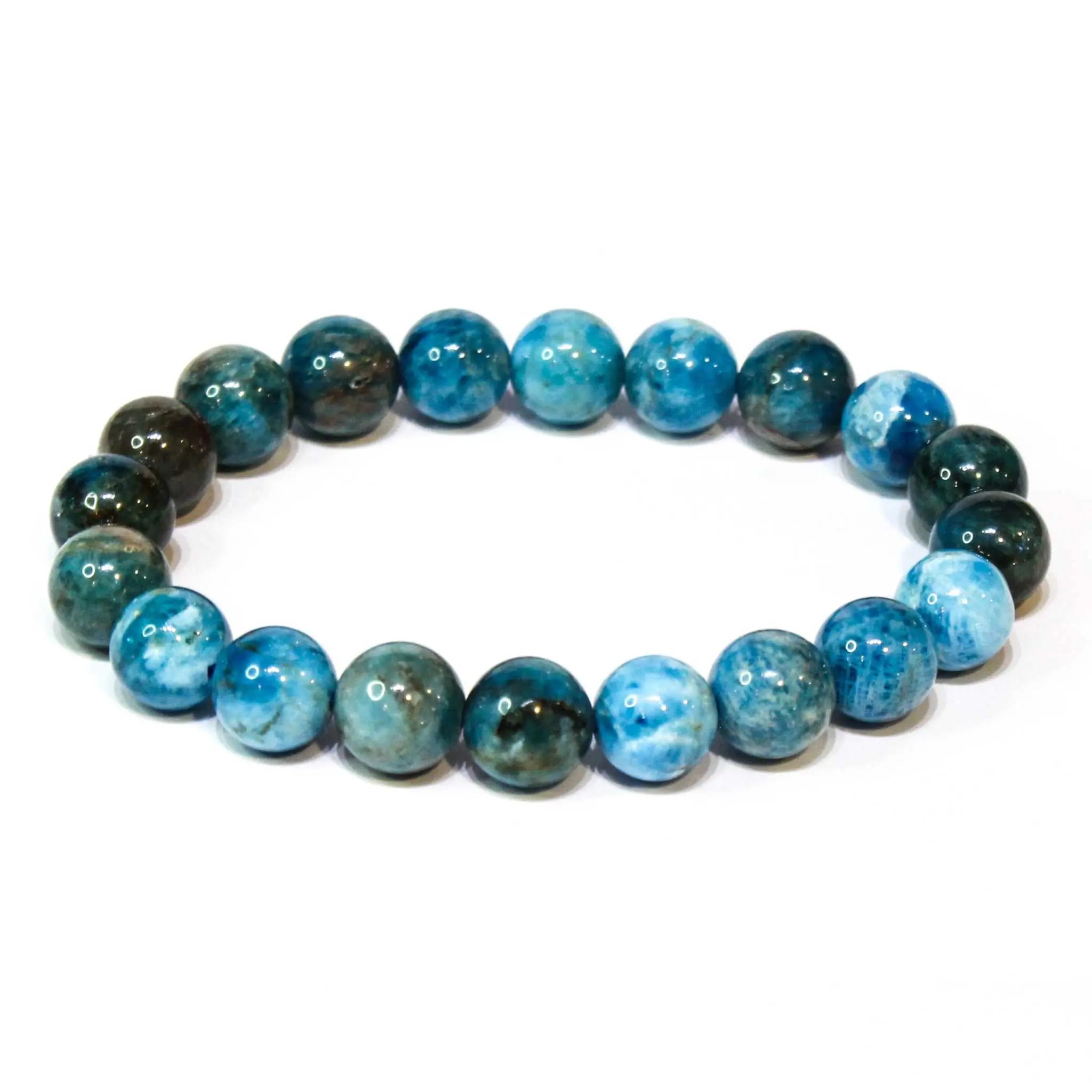 Apatite Round Bead Bracelet - Motivated Progress | Bracelets | Wiccan Center