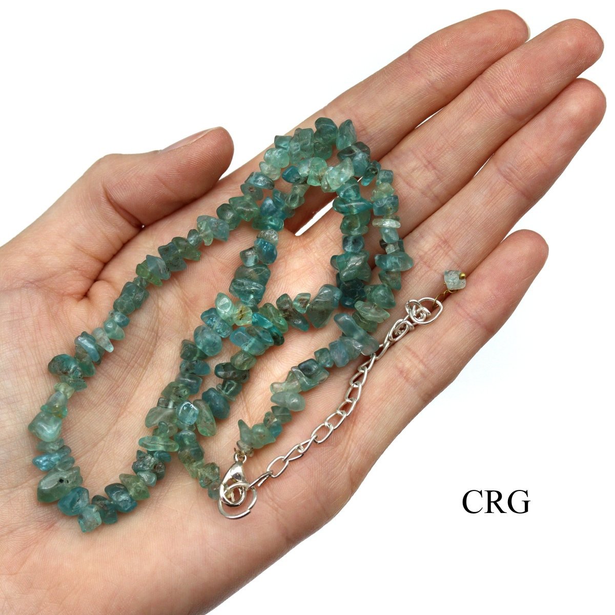 Apatite Strand Chip Choker Necklace (16 Inches) (4 Pieces)