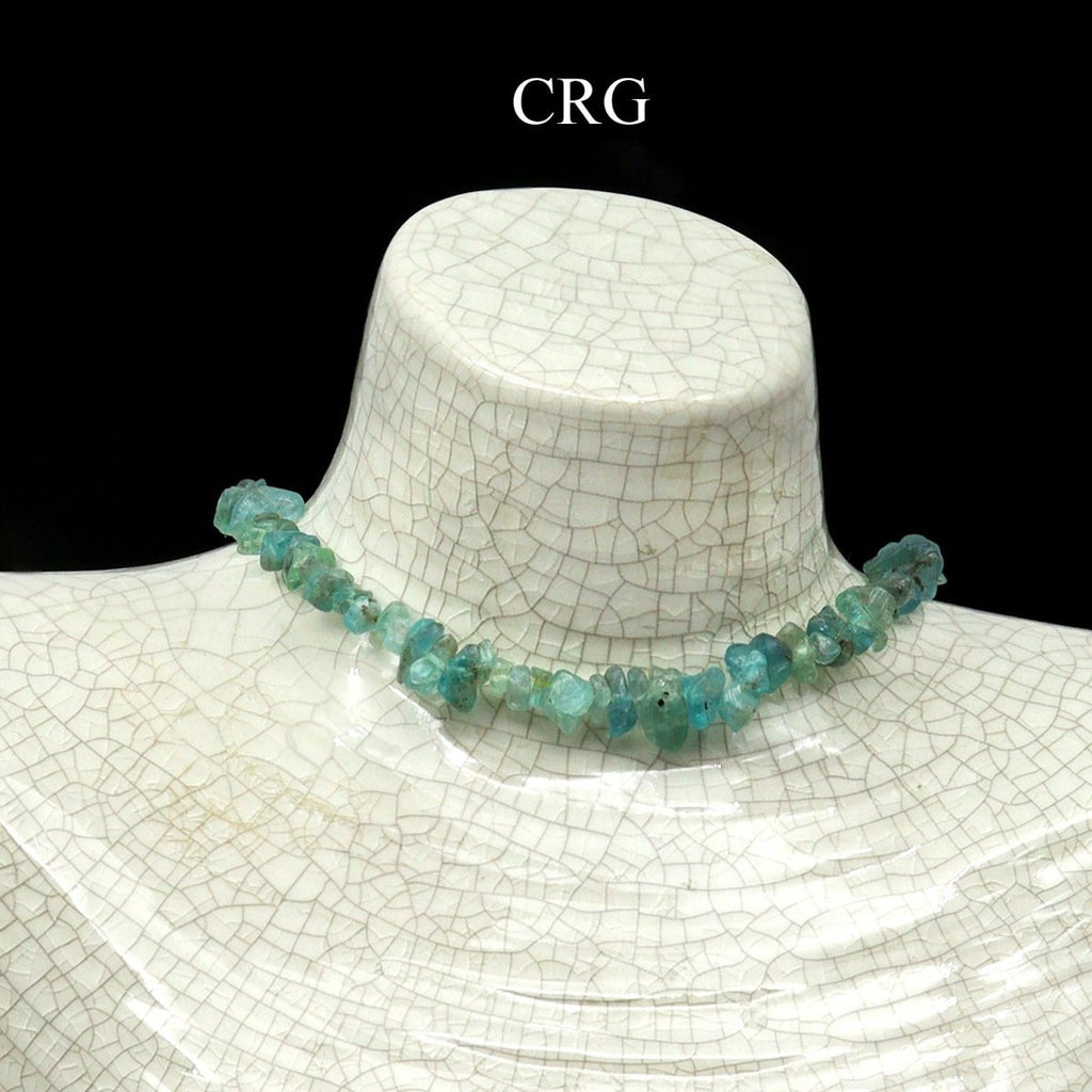 Apatite Strand Chip Choker Necklace (16 Inches) (4 Pieces)