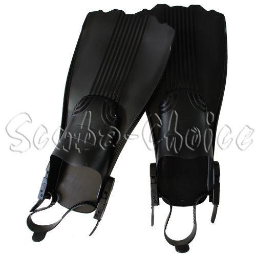 Black Low Volume Snorkeling Fishing Fins One Size Large Belly Boating | Fins & Accessories | Wiccan Center