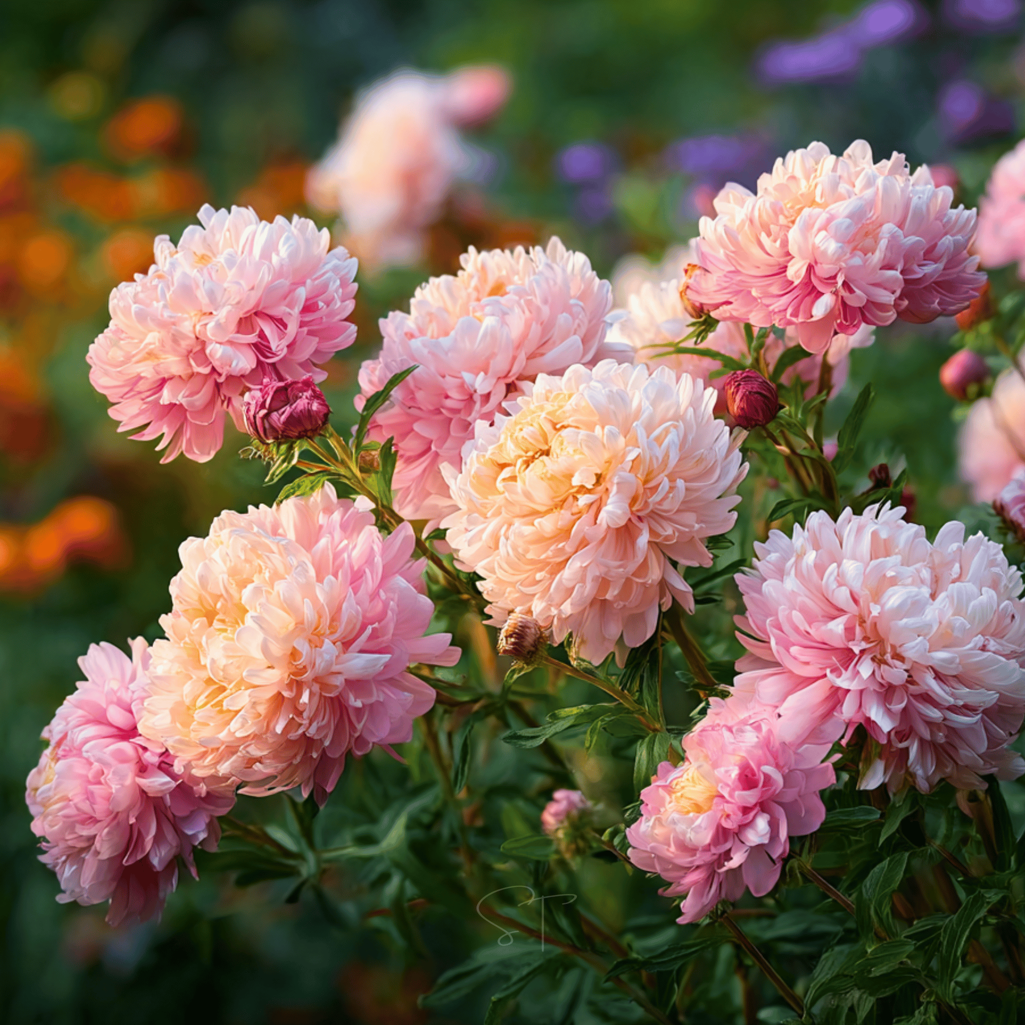 Apricot Paeony Duchess Aster – 50 Seeds | Seeds | Wiccan Center