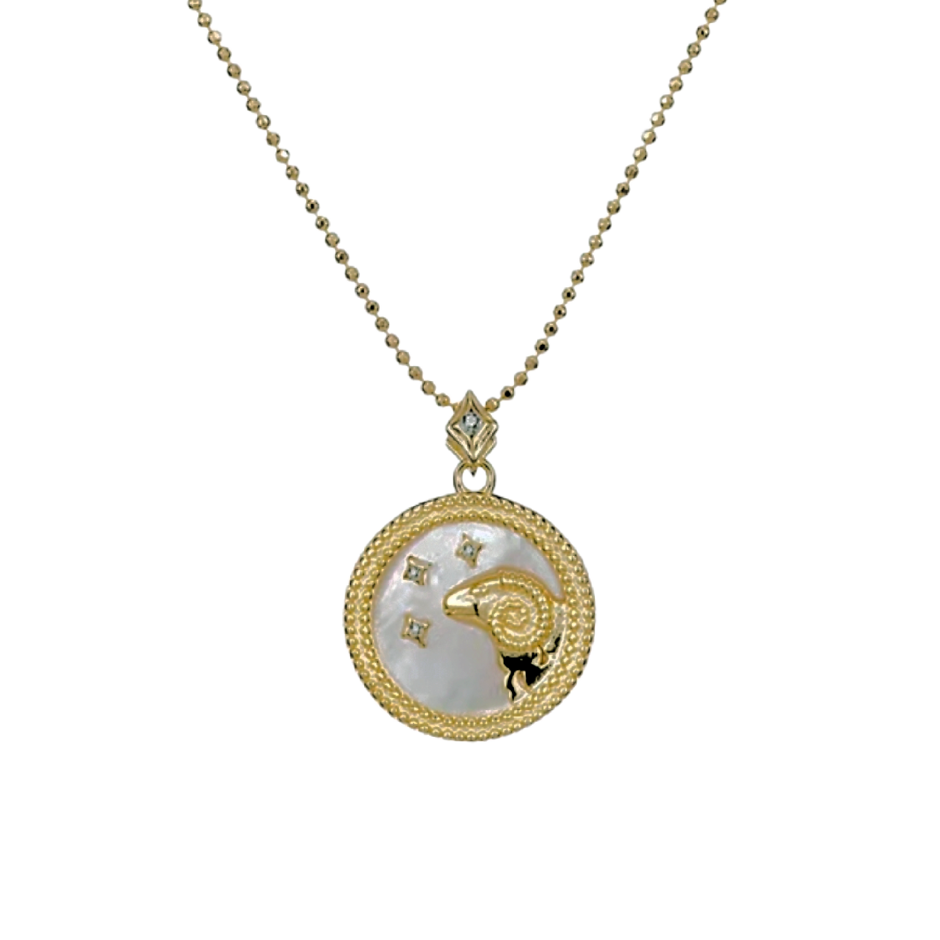 Pearl Zodiac Necklace