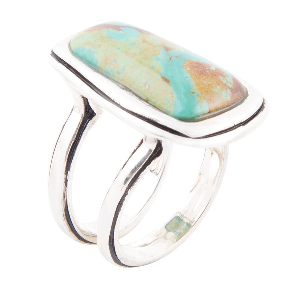 Art Blue Turquoise and Sterling Silver Statement Ring | Rings | Wiccan Center