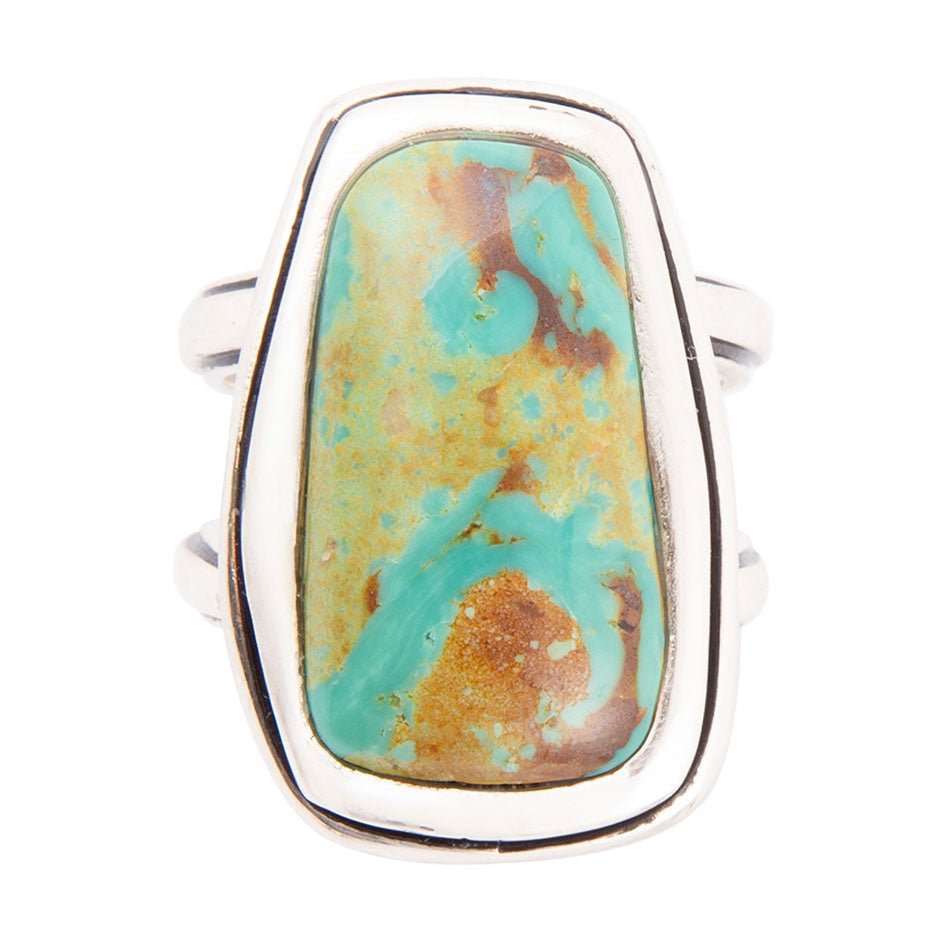 Art Blue Turquoise and Sterling Silver Statement Ring | Rings | Wiccan Center
