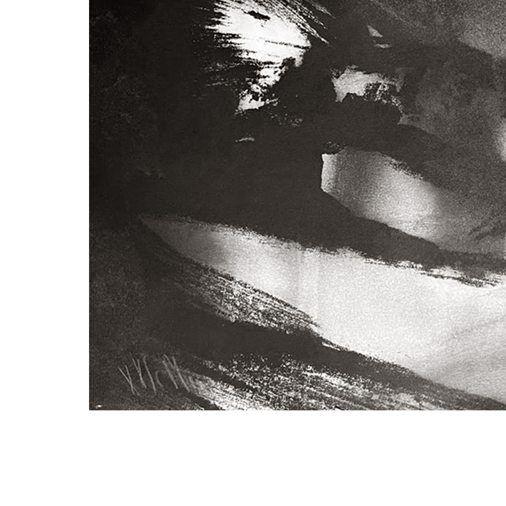 Black & White Abstract Landscape