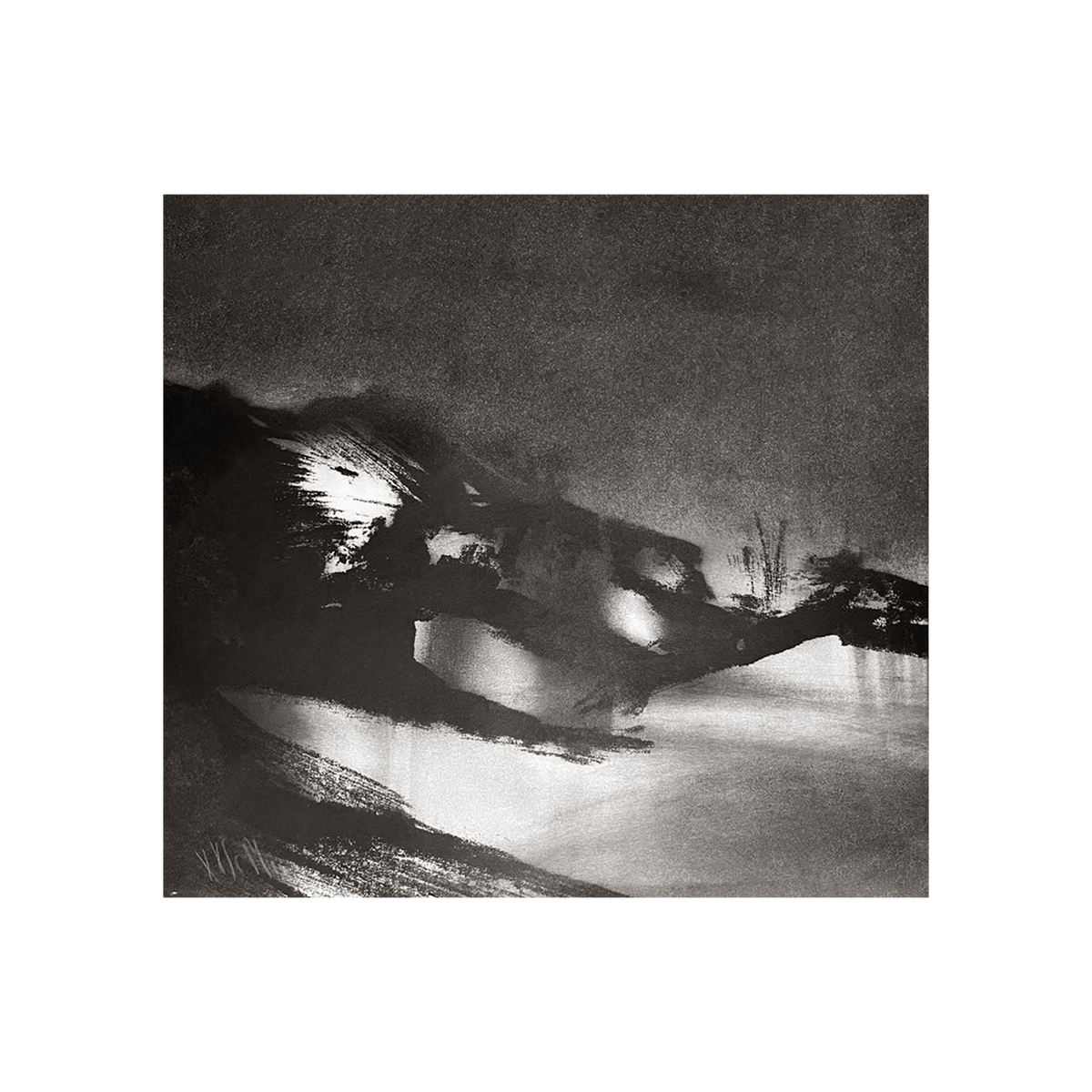 Black & White Abstract Landscape