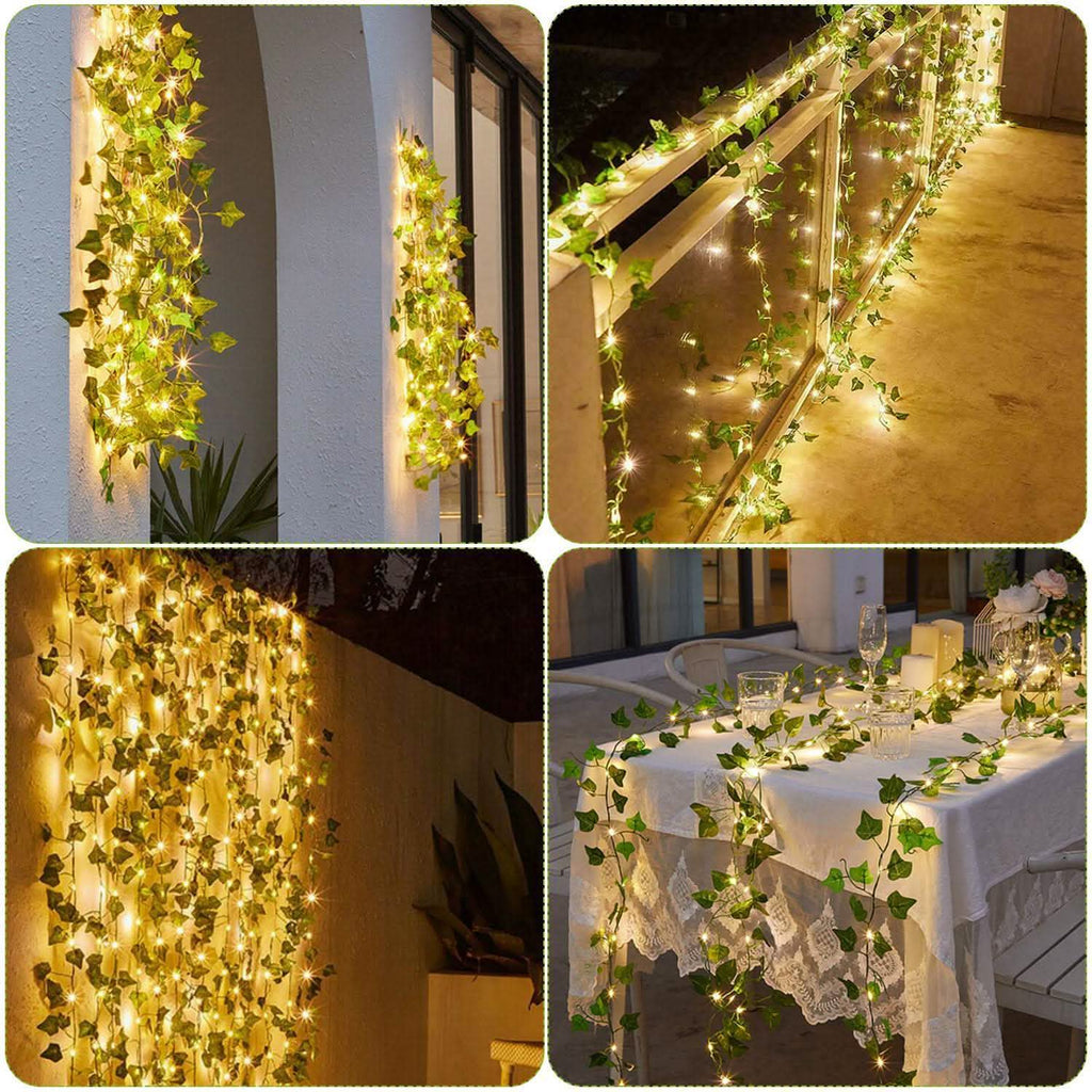 Artificial Ivy Leaves String Lights | Outdoor Lighting | Wiccan Center
