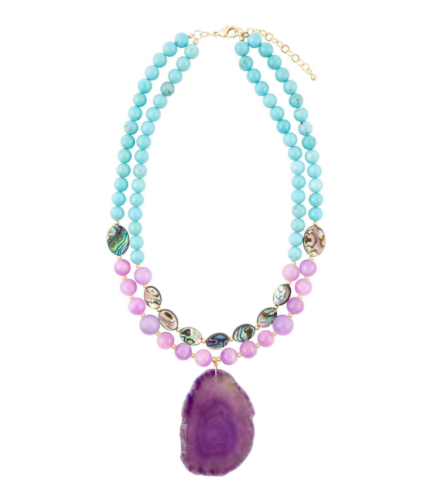 Aruba Purple Jade Statement Pendant Necklace | Necklaces | Wiccan Center