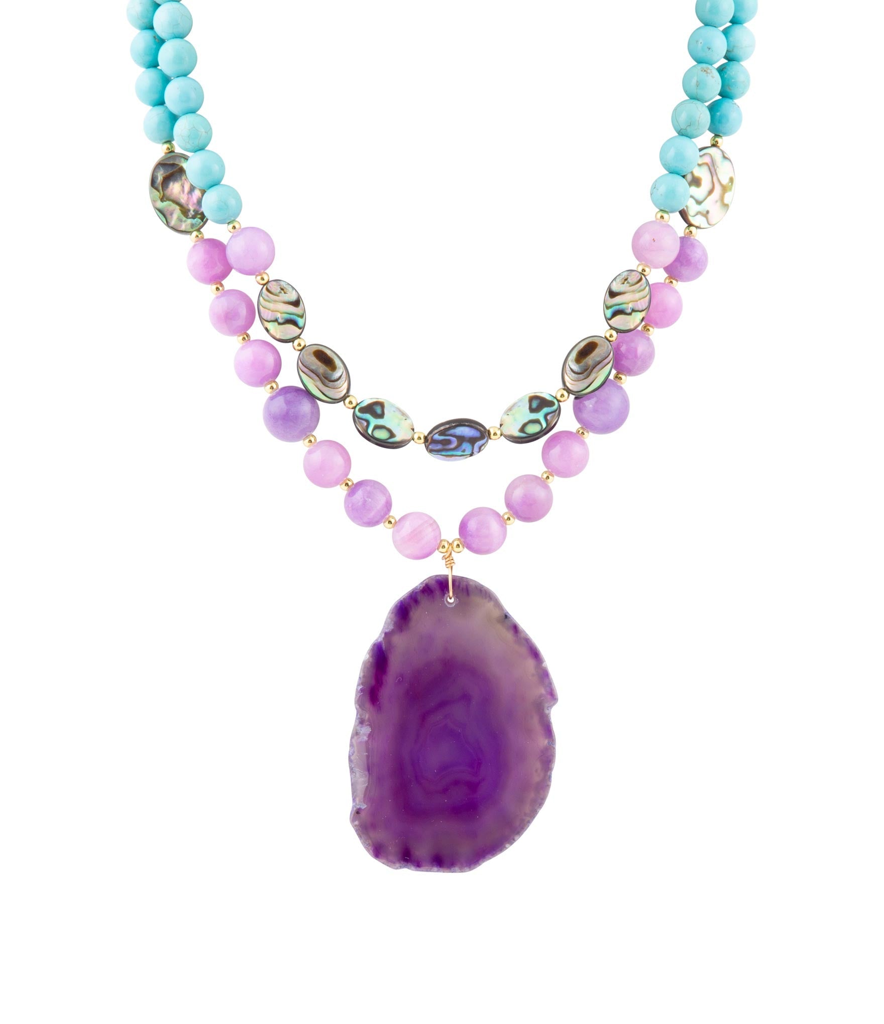 Aruba Purple Jade Statement Pendant Necklace | Necklaces | Wiccan Center