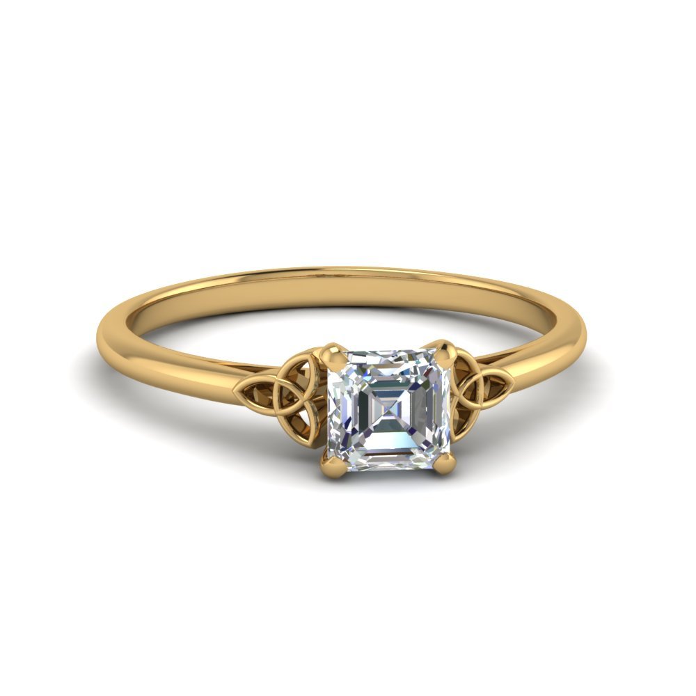 Celtic Solitaire Engagement Ring