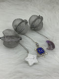 Tea Strainer w/ Crystal Carving | Tea | Wiccan Center