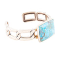 Athena Blue Turquoise Golden Cuff Bracelet | Bracelets | Wiccan Center