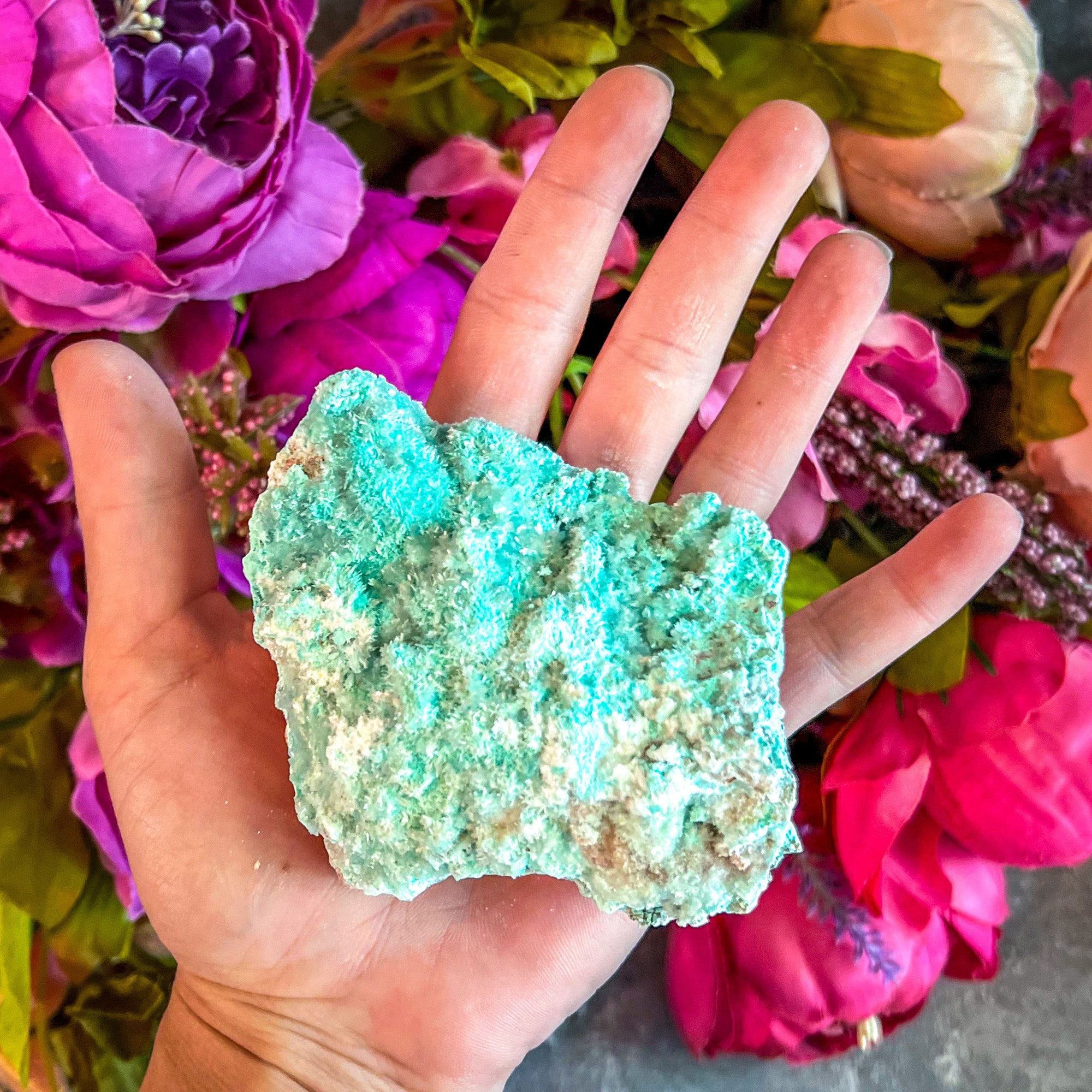 Raw Aurichalcite with Hemimorphite Specimens, USA Minerals | | Wiccan Center