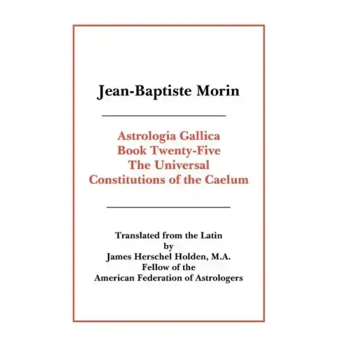 Astrologia Gallica Book 25