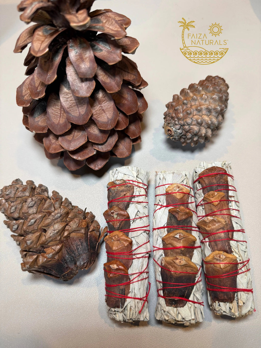 Pine Cone White Sage Bundles | | Wiccan Center