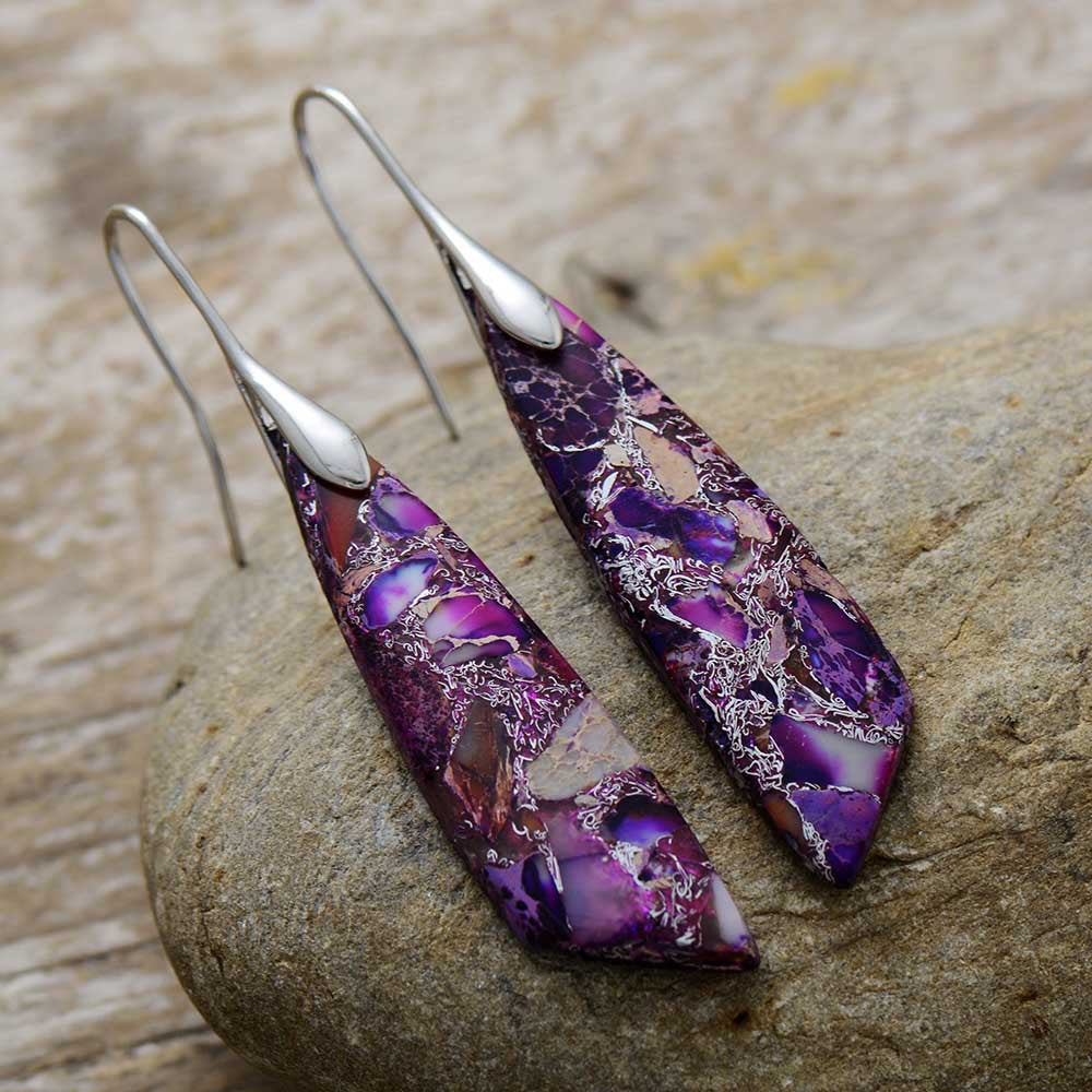 Gold-Plated Copper Dangle Earrings | | Wiccan Center
